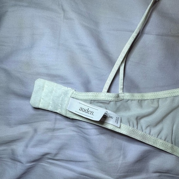 Auden White Leopard Print Lace Bra 34C - Picture 3 of 5